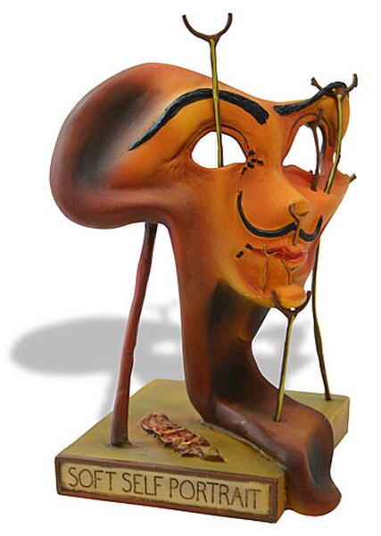 Self-portrait Salvador Dali Fried Bacon Sculpture